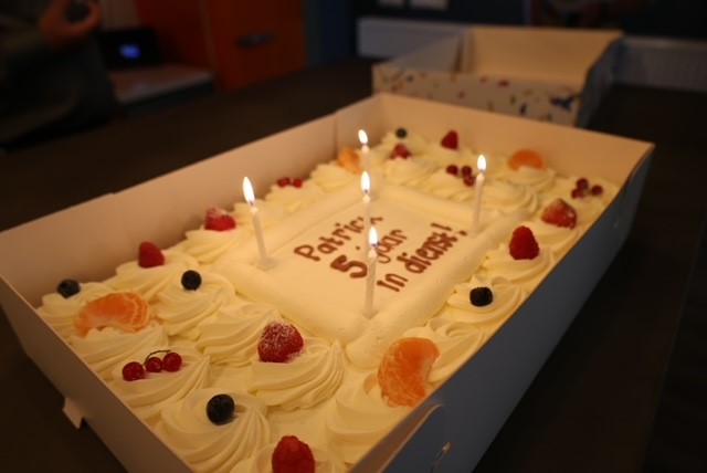 Feestelijke mijlpaal: 5-jarig werkjubileum Patrick!